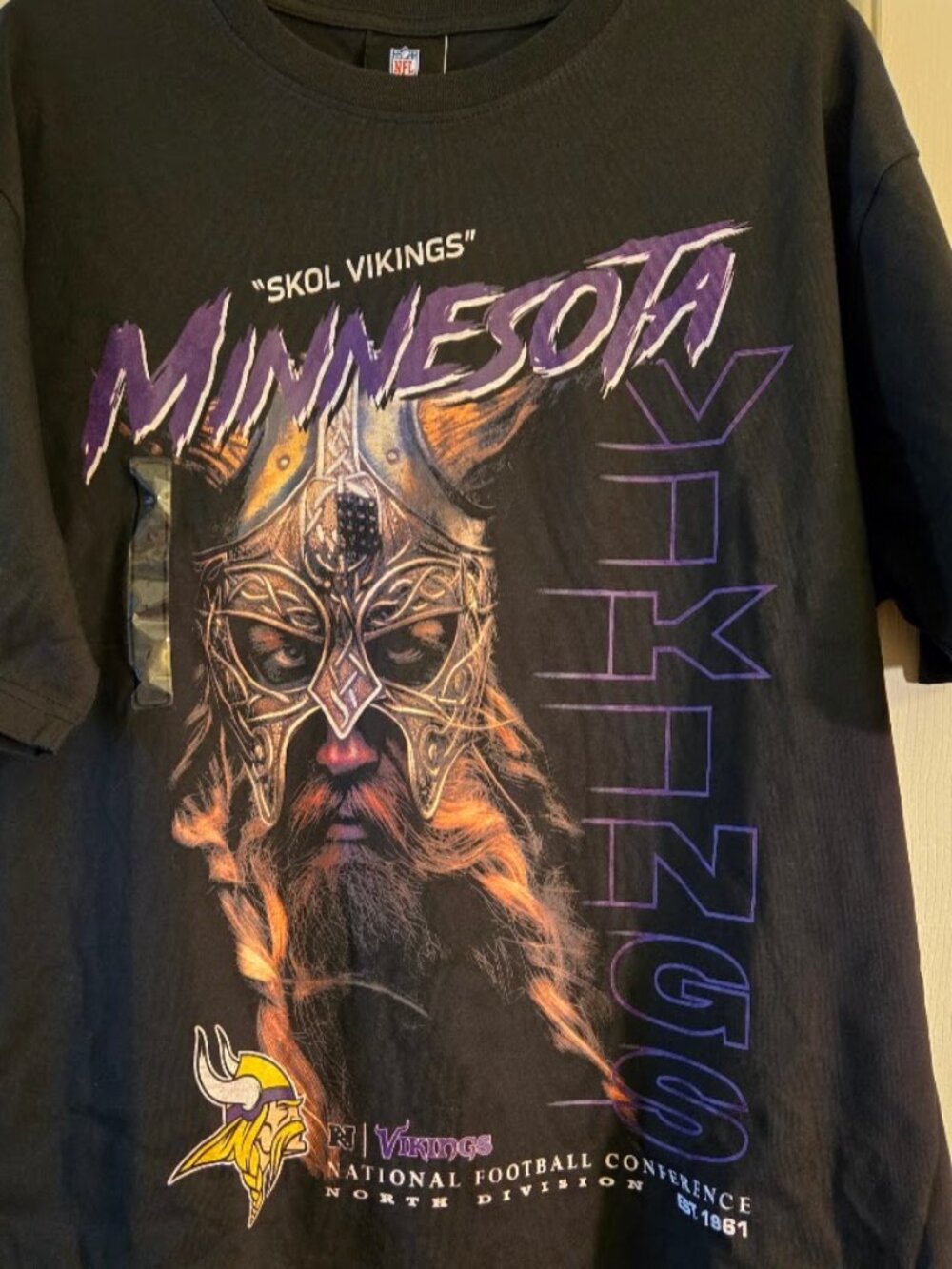 New Era NFL "Skol Vikings" Tee with Life Like Viking Graphic
